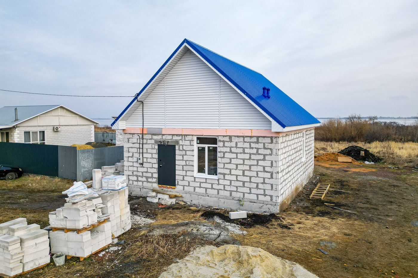 Дом из газоблока, построенный компанией «Хороший Дом»