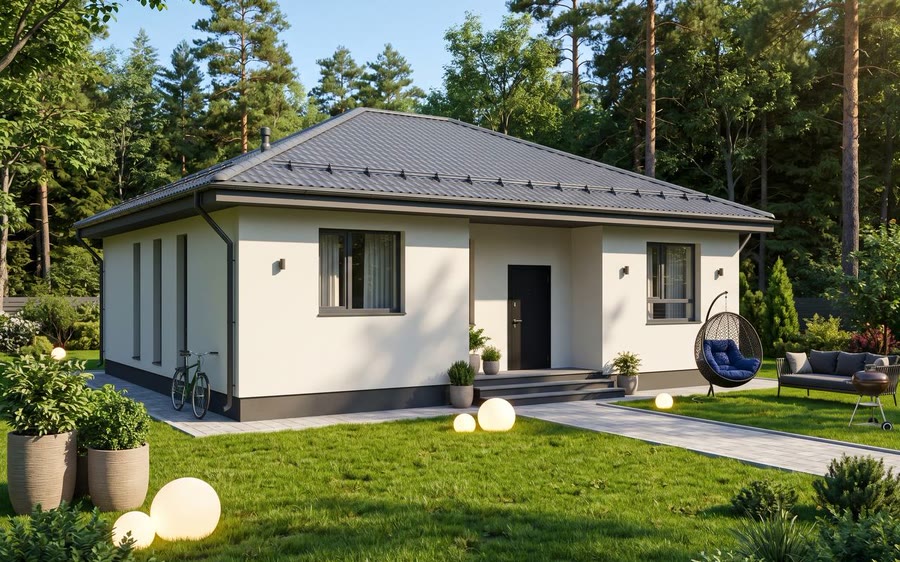 Проект дома 105 м² из газоблока